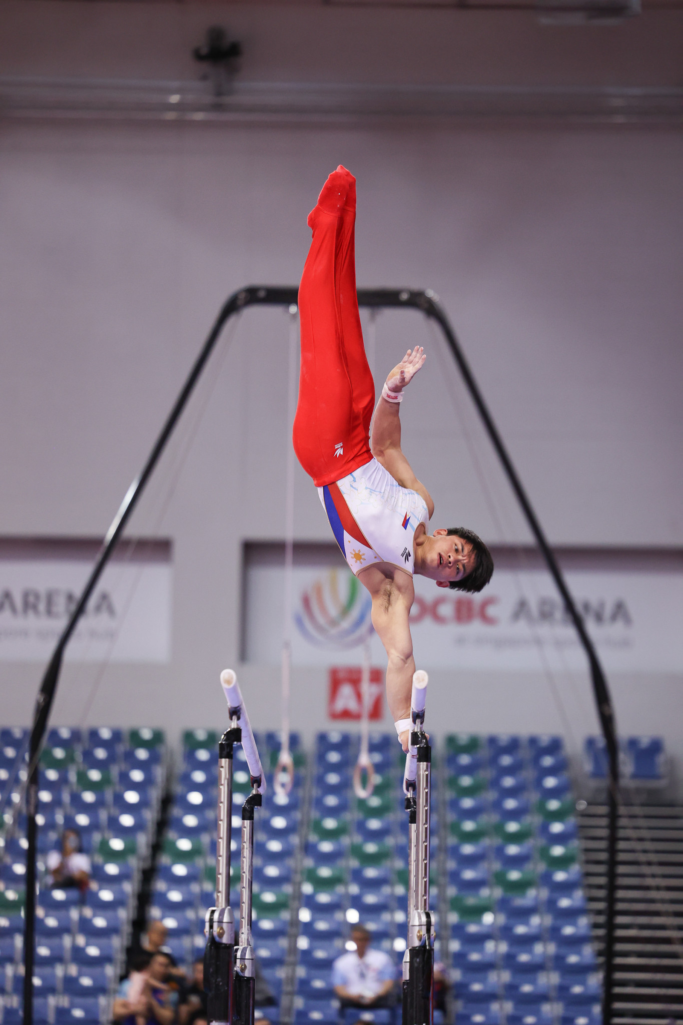 Carlos Yulo of the Philippines secured an individual World Championships place courtesy of his silver medal in the men's individual all-around ©Linee Yeo