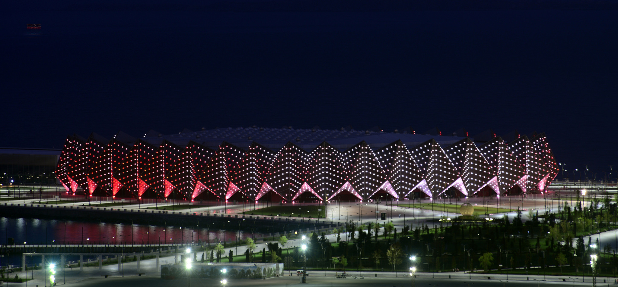 Baku Crystal Hall features a unique design ©Getty Images
