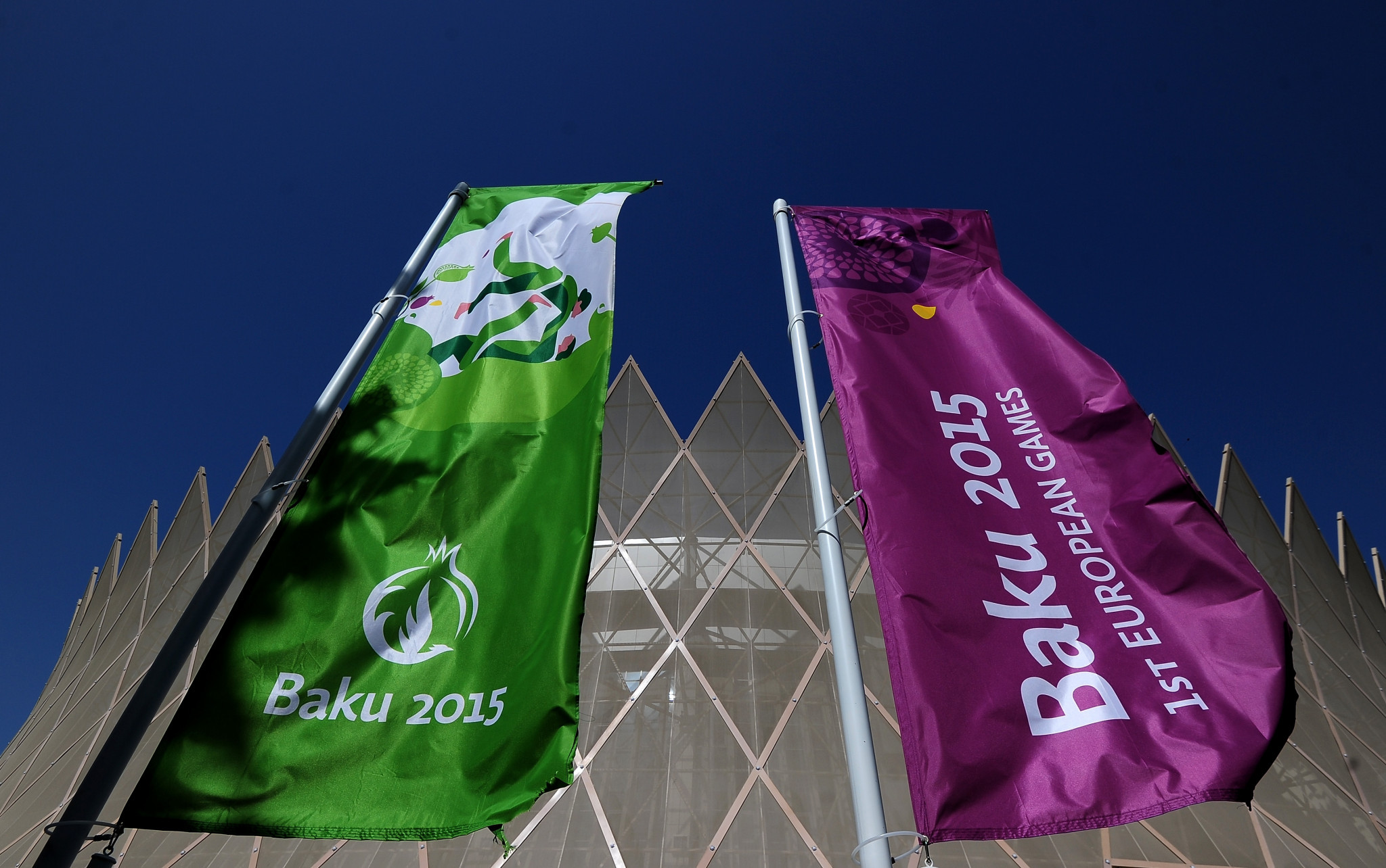 The arena was renovated for the Baku 2015 European Games and features a distinctive sharp-edged top ©Getty Images