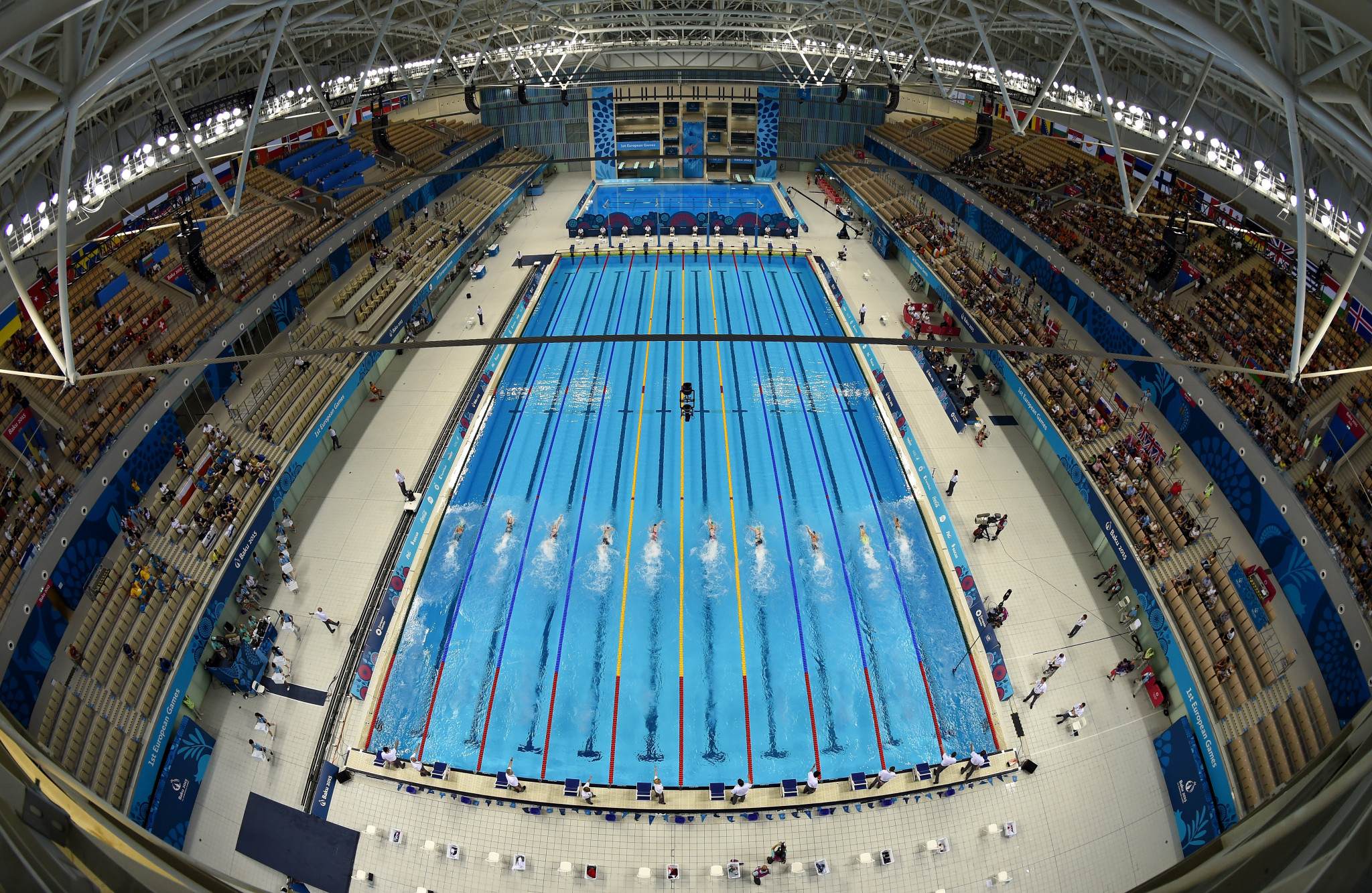 The Aquatics Palace is a world-class swimming and diving facility ©Getty Images
