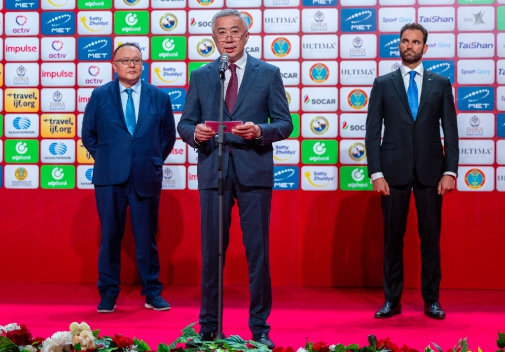 Deputy Prime Minister of Kazakhstan Serik Zhumangarin described the IJF Grand Slam as 