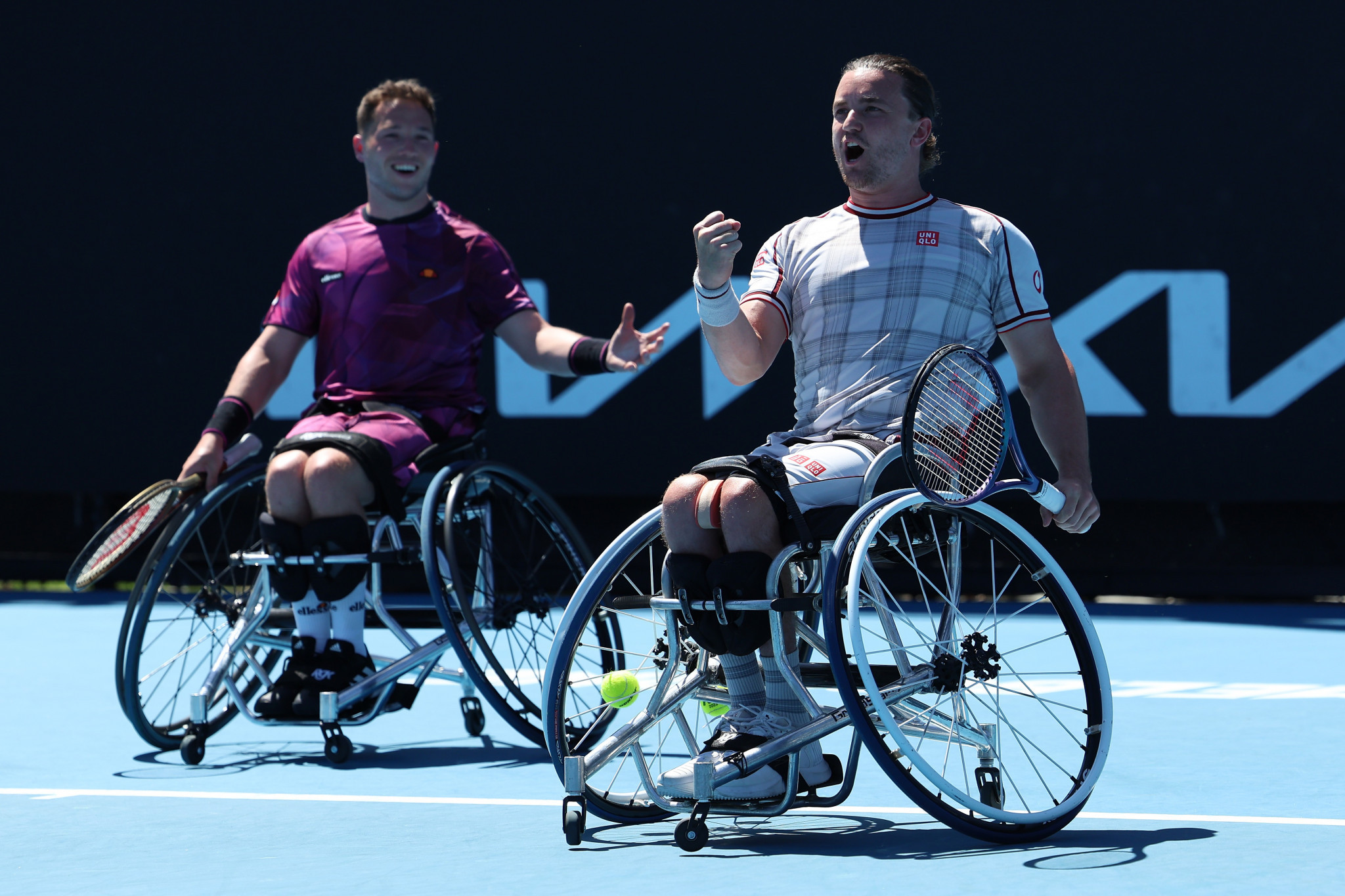 Multiple Paralympic wheelchair tennis medallists Alfie Hewett, left, and Gordon Reid, right, have been awarded OBEs ©Getty Images