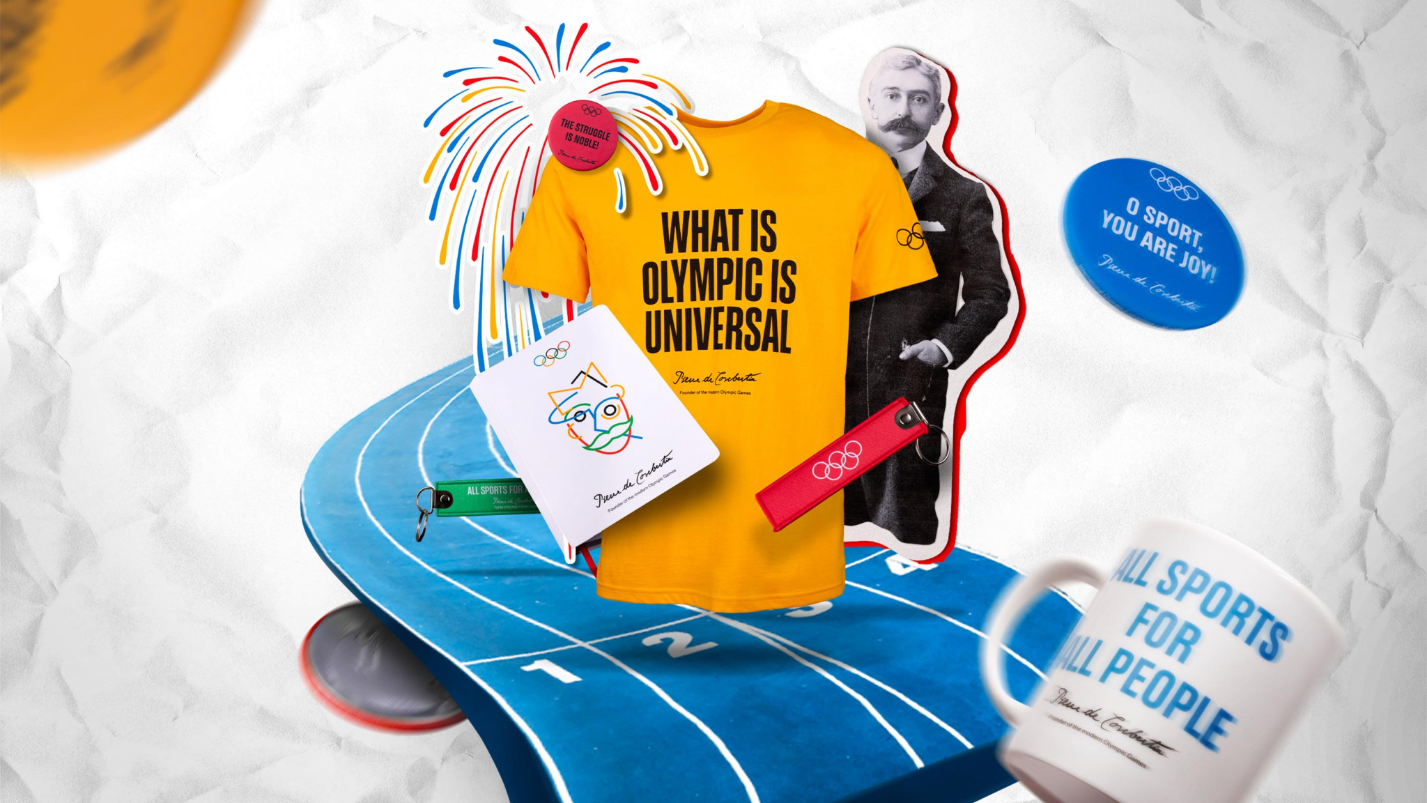 The IOC has released a new collection inspired by Pierre de Coubertin ©IOC