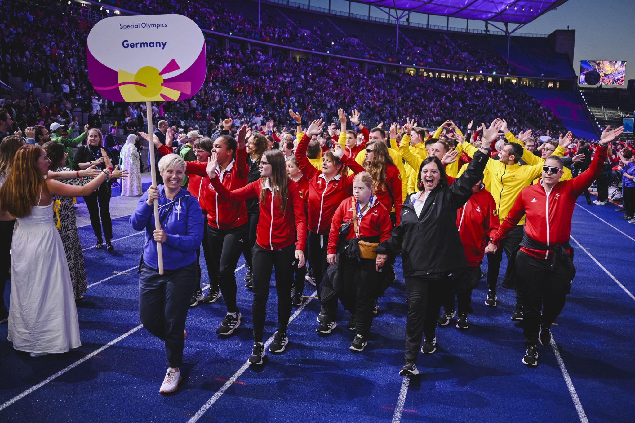 Athletes from hosts Germany were last to enter the Olympiastadion ©Special Olympics World Games Berlin 2023/Annegret Hilse