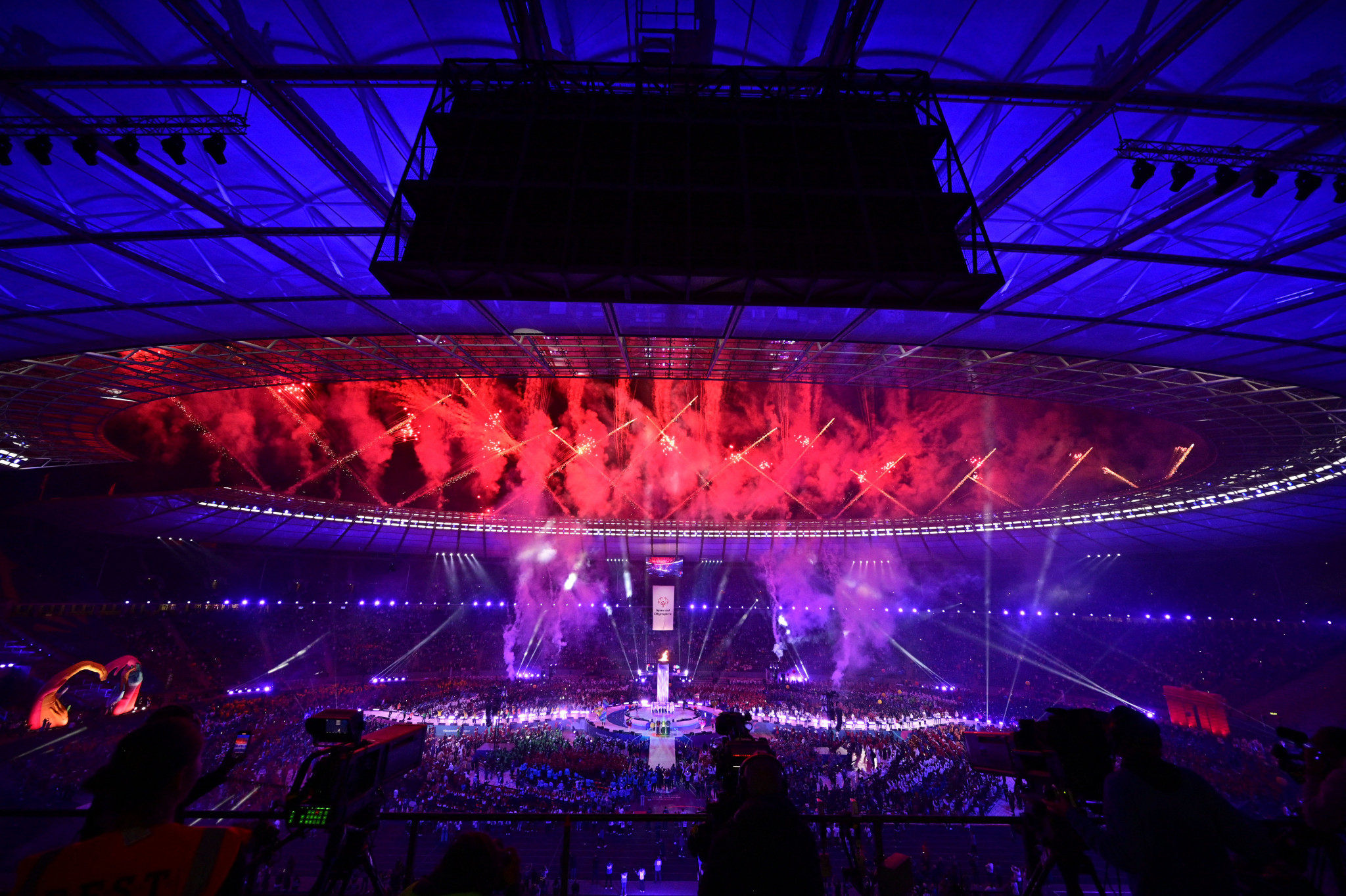 The three-and-a-half hour Opening Ceremony concluded with a spectacular firework display ©Getty Images