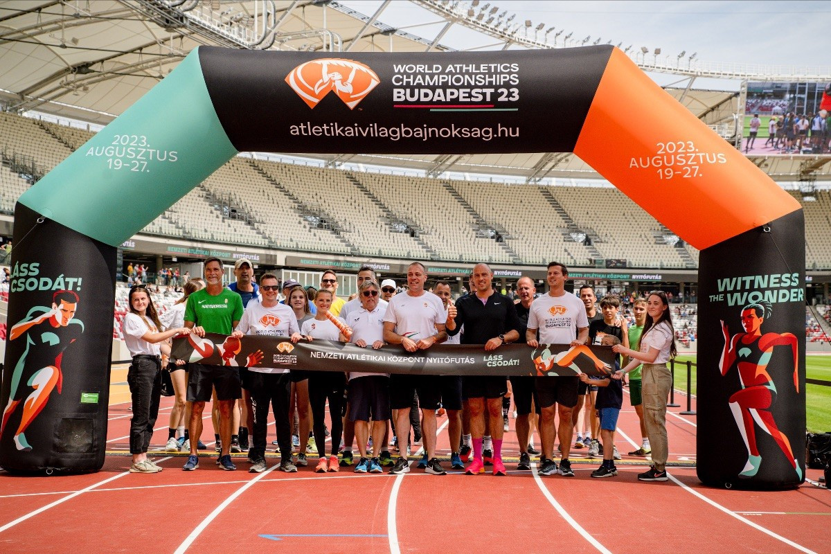 Thousands gather as Budapest 2023 World Championships stadium opens