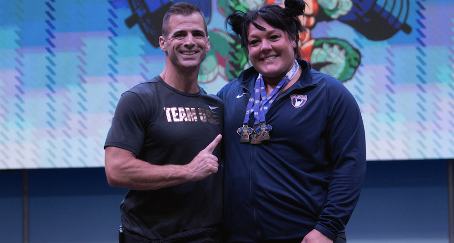 Late starter weightlifter "Coach Mary" so close to catching her Olympic medallist team-mate 