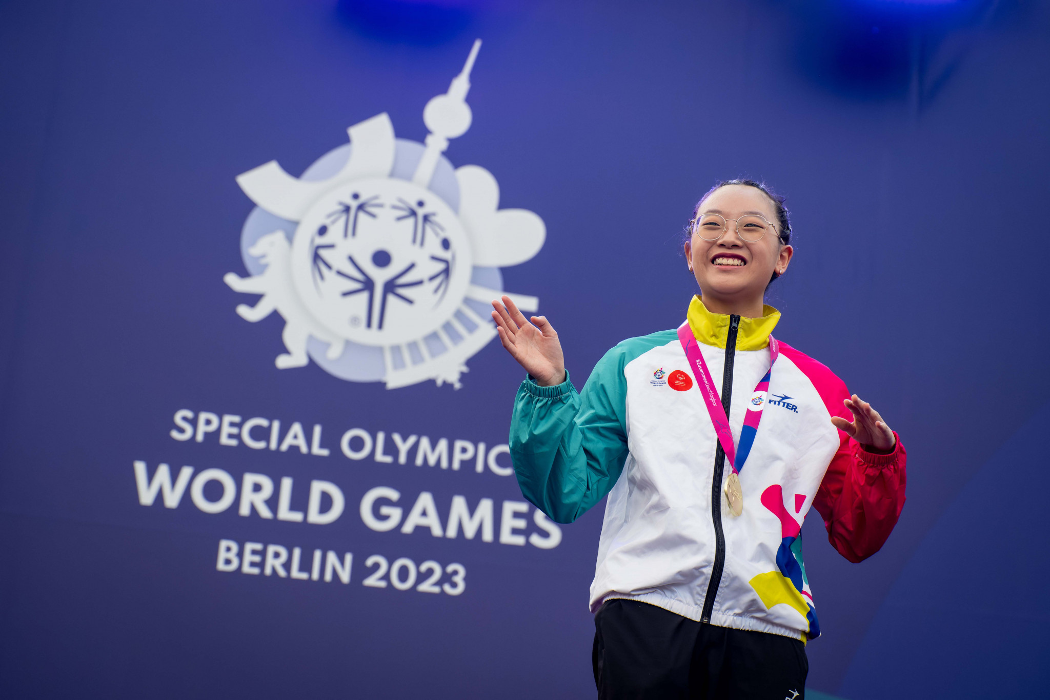 Hong Kong's Wai Cheuk-in was among the first gold medallists in rhythmic gymnastics ©Special Olympics World Games Berlin 2023