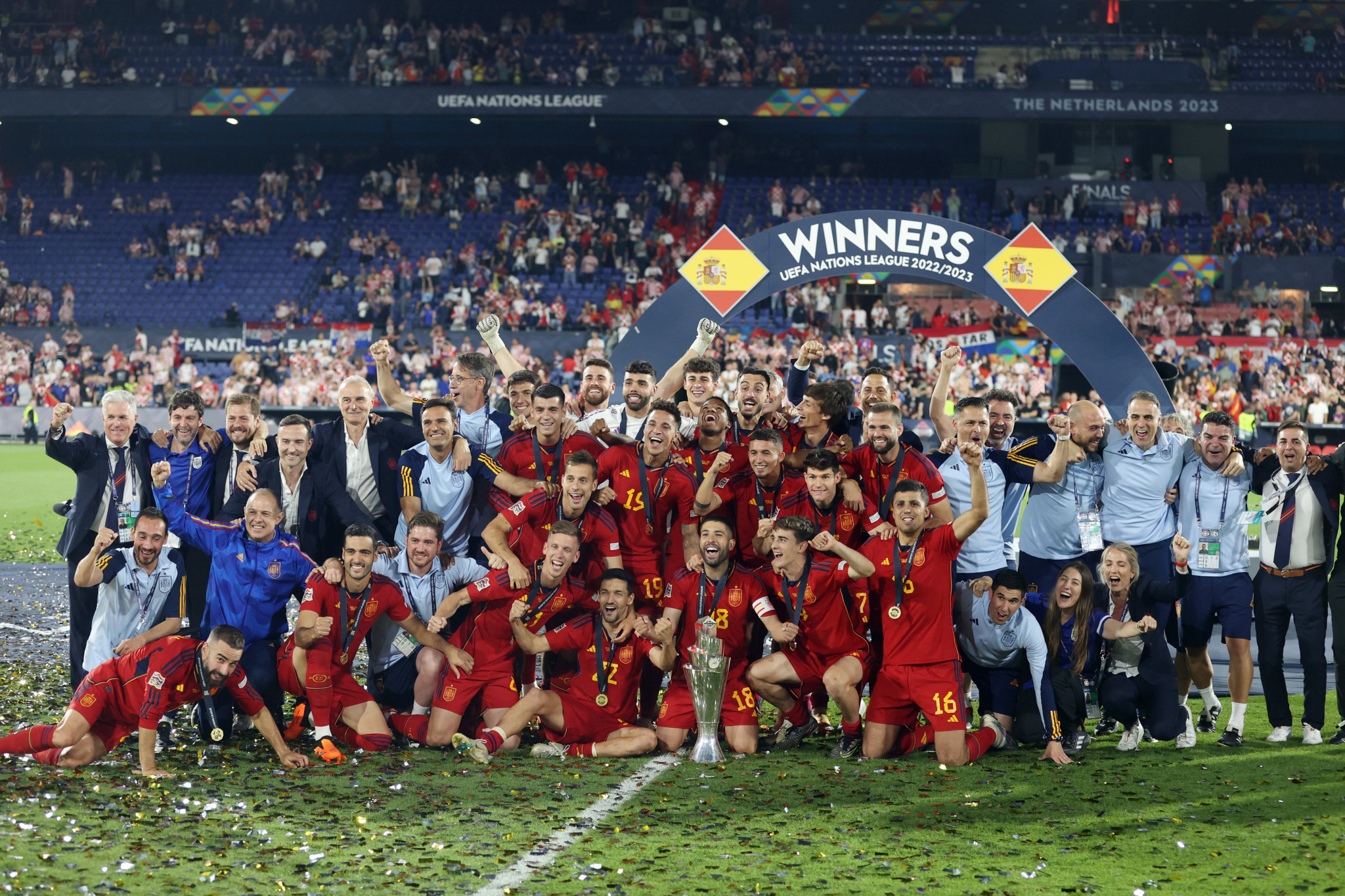 Spain win UEFA Nations League title after edging past Croatia on penalties