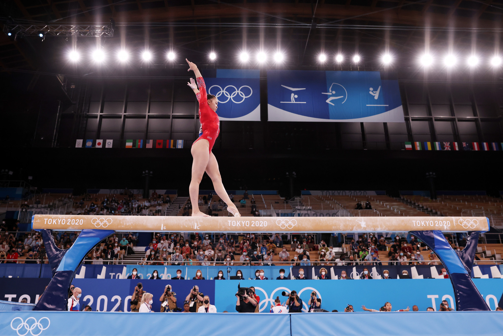 Olympic all-around champion Sunisa Lee was one of three gymnasts from Minnesota in the American team at Tokyo 2020 ©Getty Images