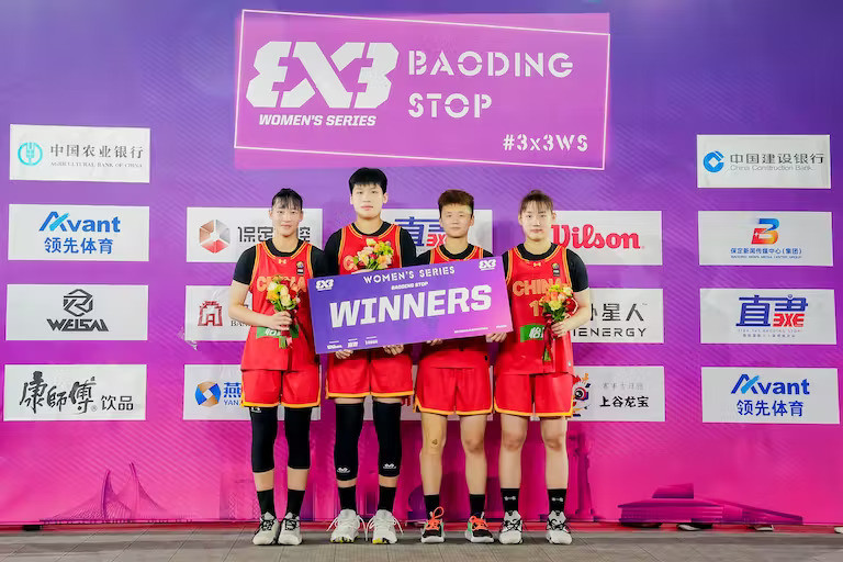 China's women's team win third FIBA 3x3 Women’s Series of season in Baoding