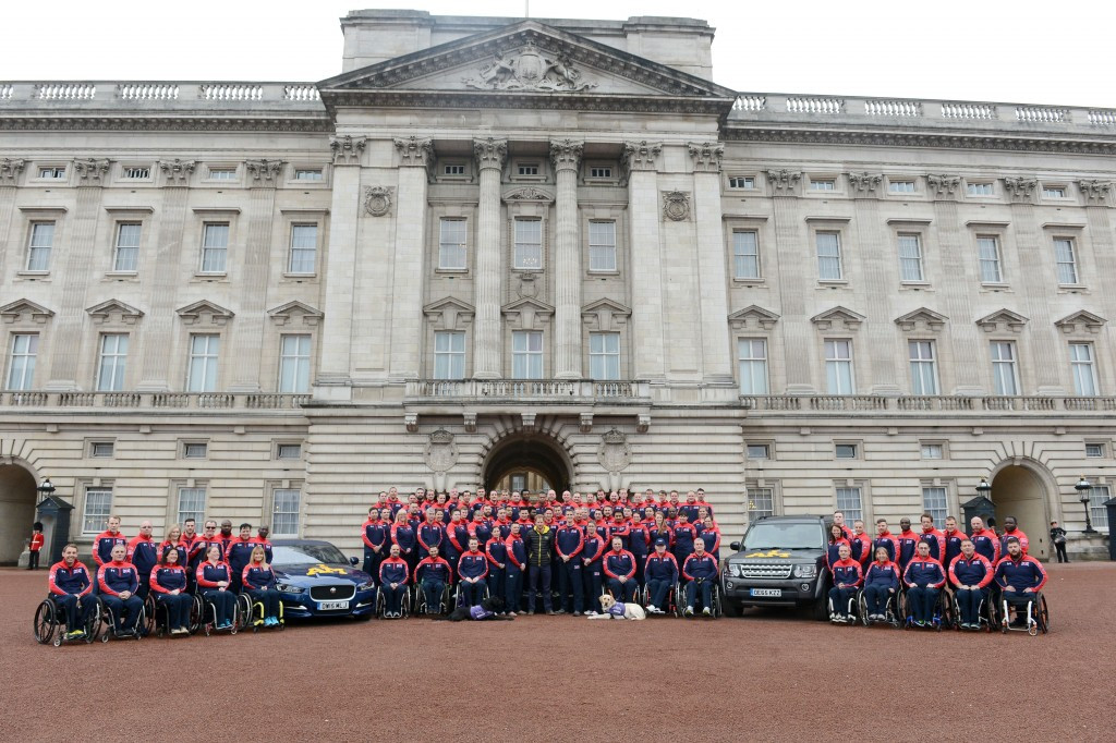 The 110-strong British team for the 2016 Invictus Games was revealed at Buckingham Palace ©Getty Images 