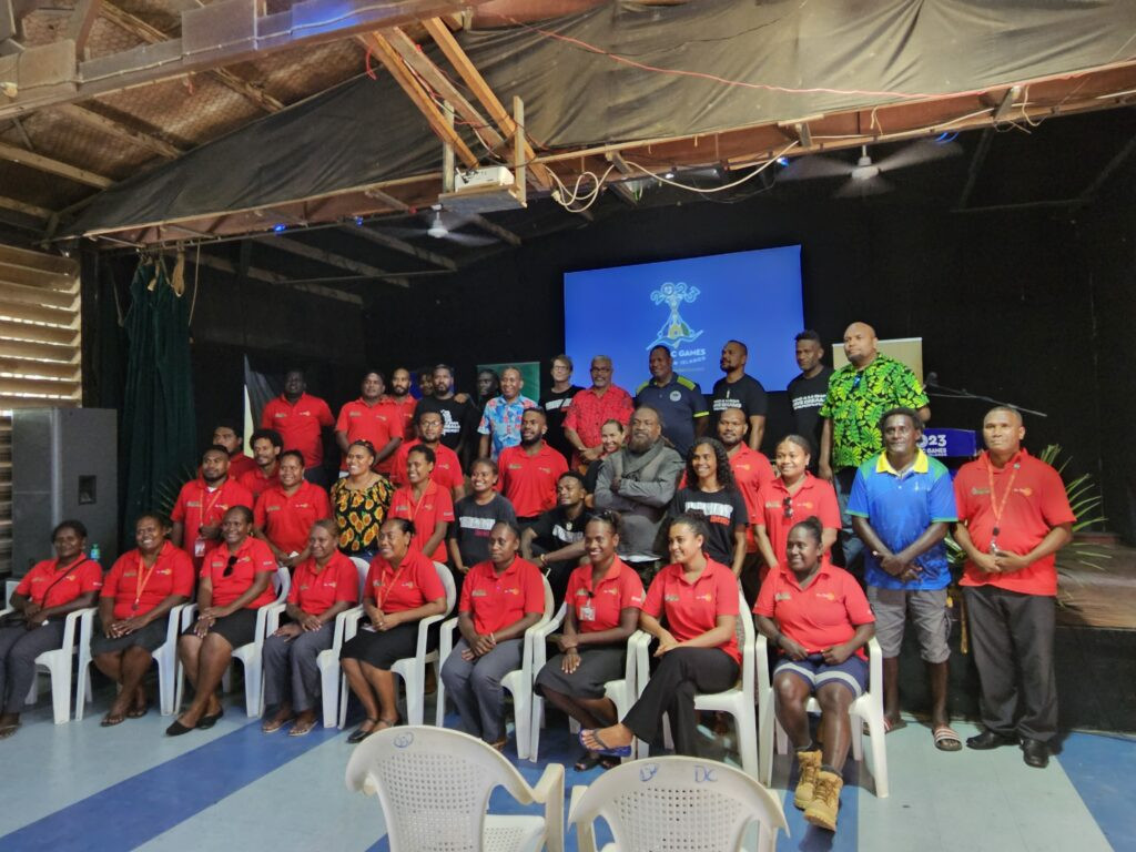 The production team for the 2023 Pacific Games Ceremonies include cultural consultants and a choir master ©Sol2023