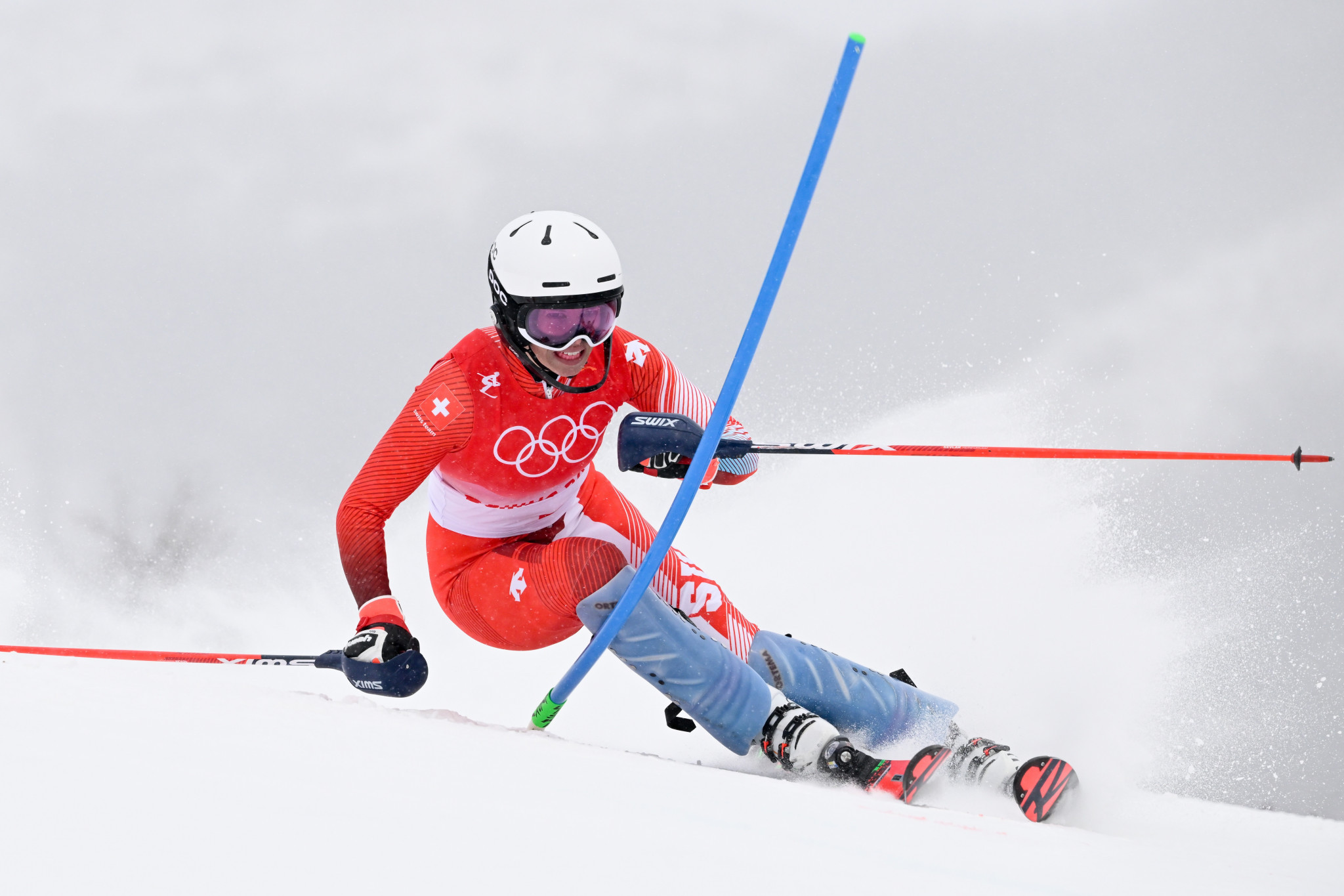 Switzerland’s Michelle Gisin was crowned women's Alpine combined champion at Beijing 2022 after registering the fastest aggregate time following the completion of the downhill and slalom runs ©Getty Images