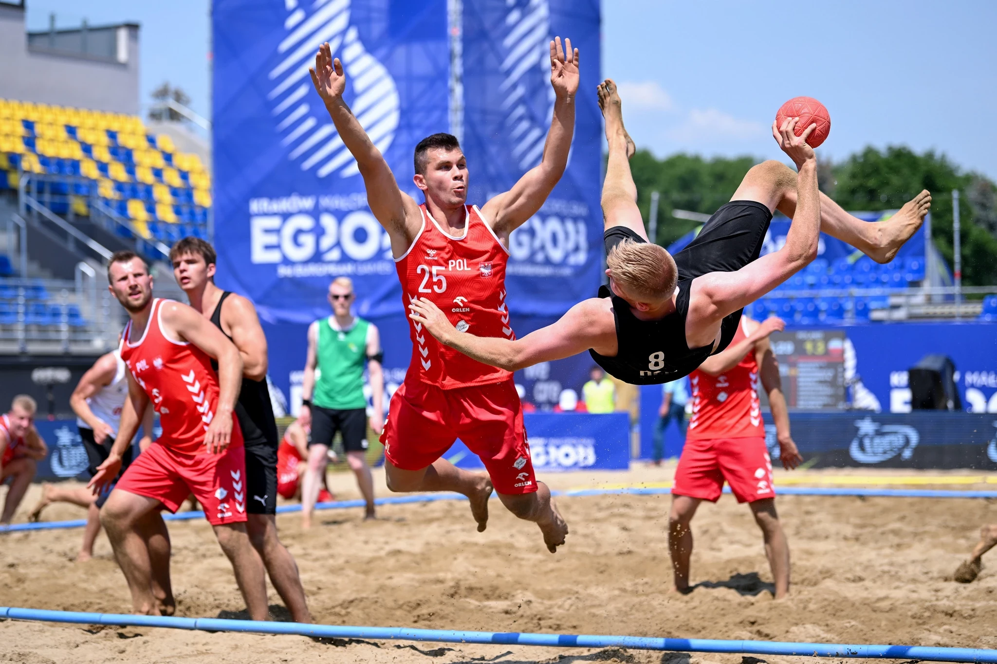 Competition in beach handball, one of eight non-Olympic sports on the programme, began today ©Kraków-Małopolska 2023