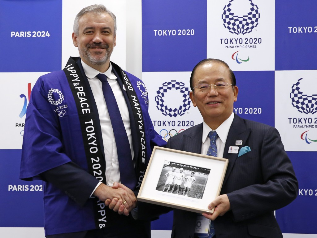Étienne Thobois, left, had previously advised Tokyo 2020 on its budget ©Getty Images