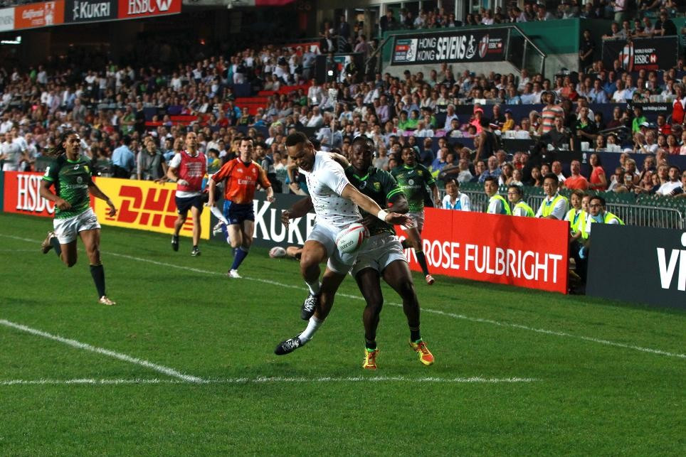 England surprise South Africa on opening day of Hong Kong Sevens pool competition