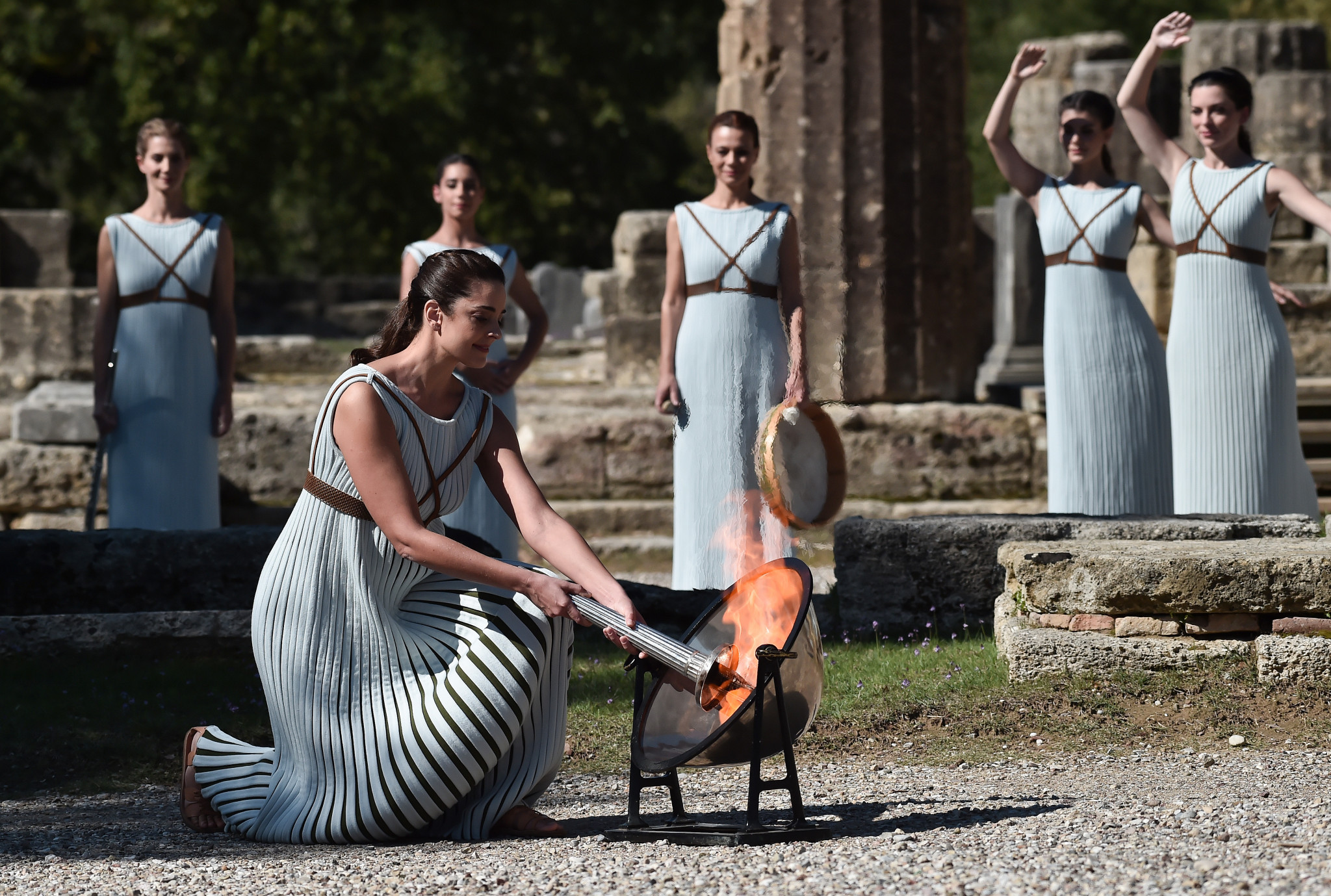 The Flame for Paris 2024 is set to be lit on April 16 2024 in Ancient Olympia ©Getty Images