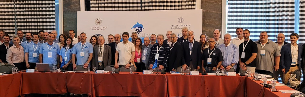 The Mediterranean Beach Games Organising Committee welcomed representatives from the 13 sports on its programme to Heraklion ©WKF