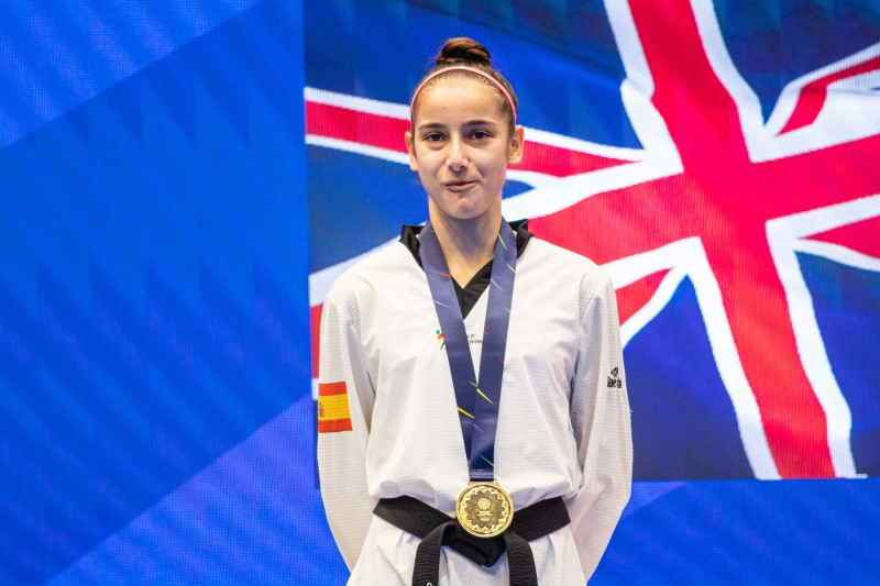 Adriana Cerezo Iglesias provided one of three taekwondo gold medals for Spain on day two of the European Games ©Kraków-Małopolska 2023