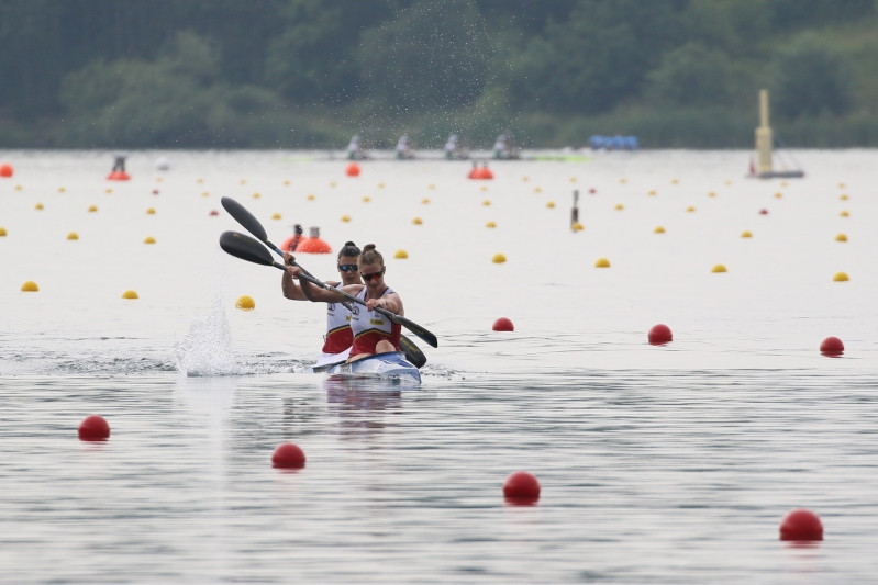 Canoe sprint heats were delayed by thunderstorms in the morning, and finals were played out in cloudy conditions ©Kraków-Małopolska 2023