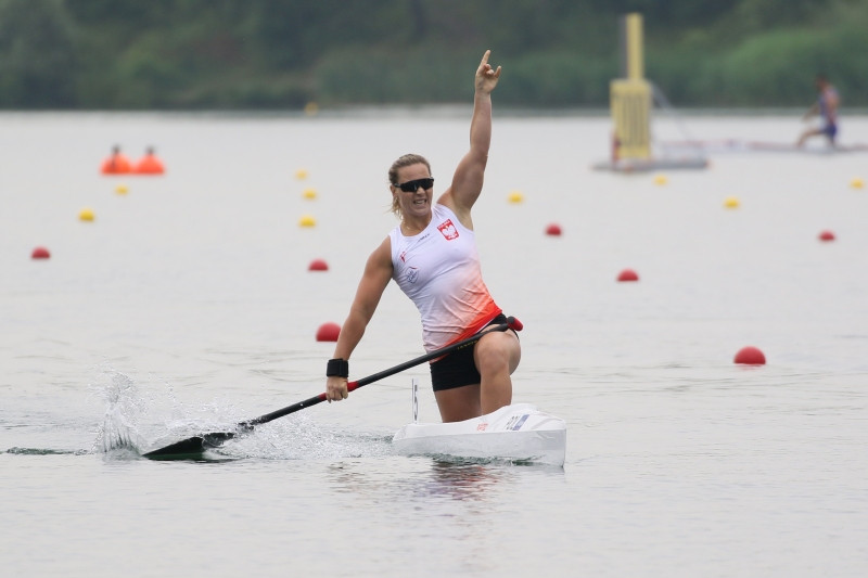 Dorota Borowska also provided a victory for hosts Poland in canoe sprint in the women's C1 200m ©Kraków-Małopolska 2023