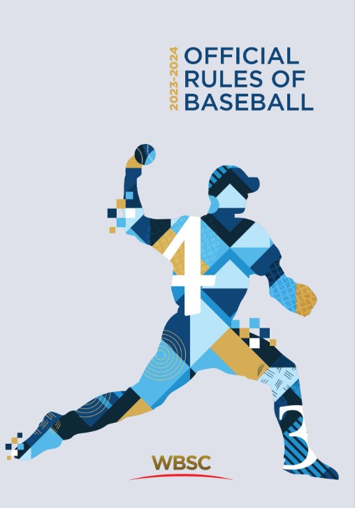 The WBSC Official Rules of Baseball 2023-2024 is available in English and Spanish after translation from the Mexican Baseball League ©WBSC