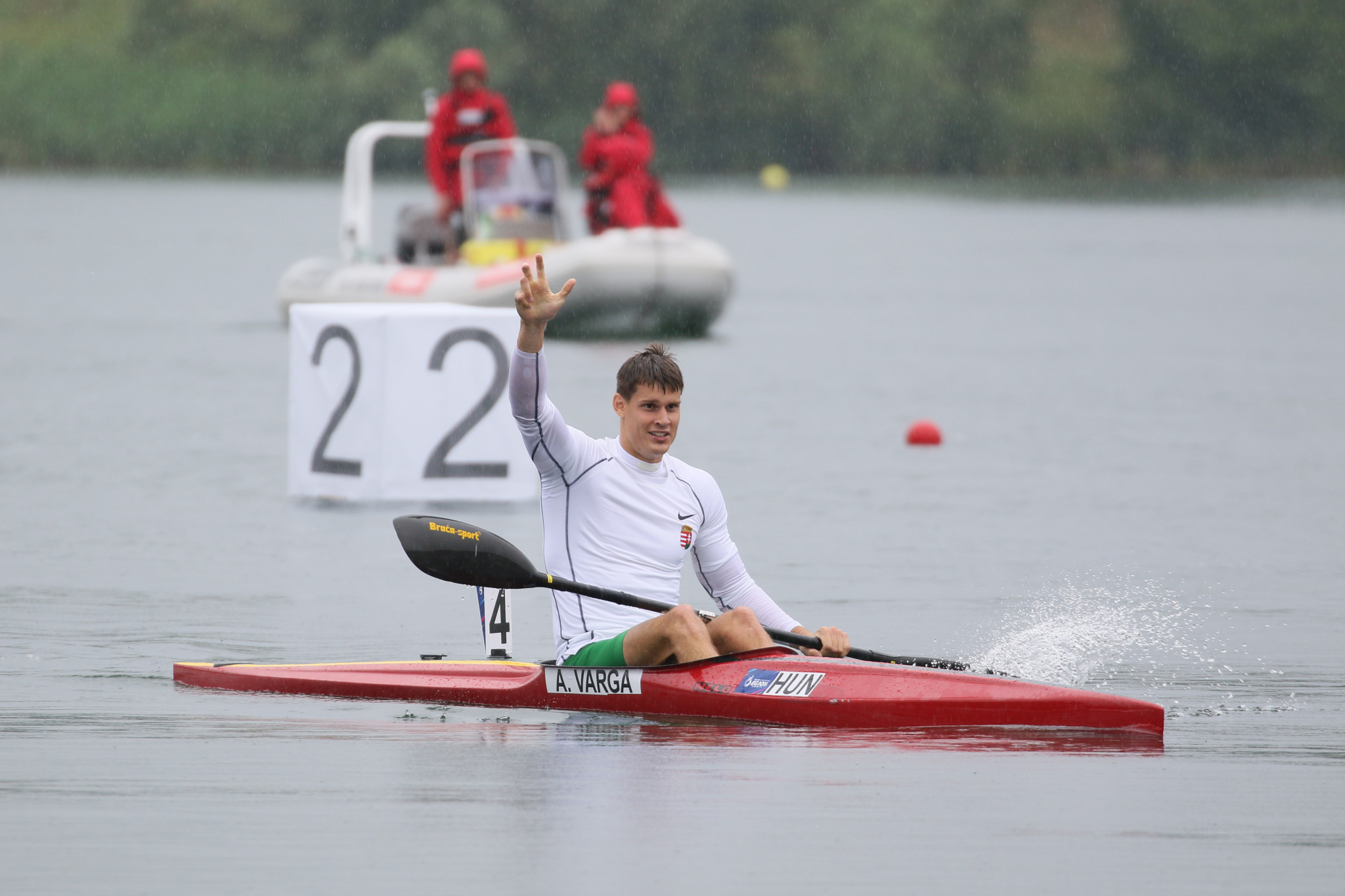 Hungary's Ádám Varga was among the other winners on the final day of canoe sprint, triumphing in the men's K1 500m by more than one second ©Kraków-Małopolska 2023