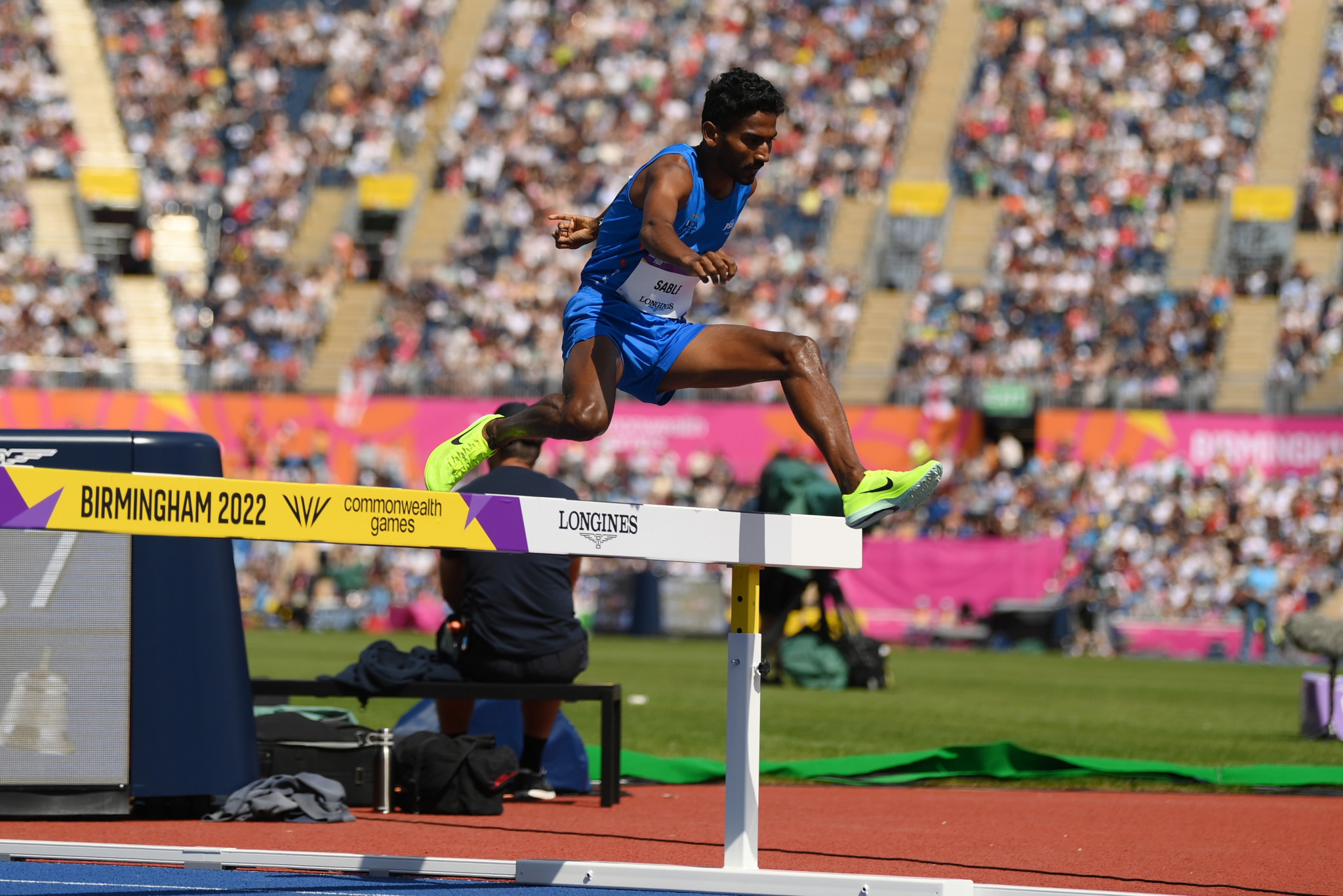 Steeplechase runner Avinash Sable will be looking to secure his first world medal after sealing silver at last year's Commonwealth Games in Birmingham ©Getty Images