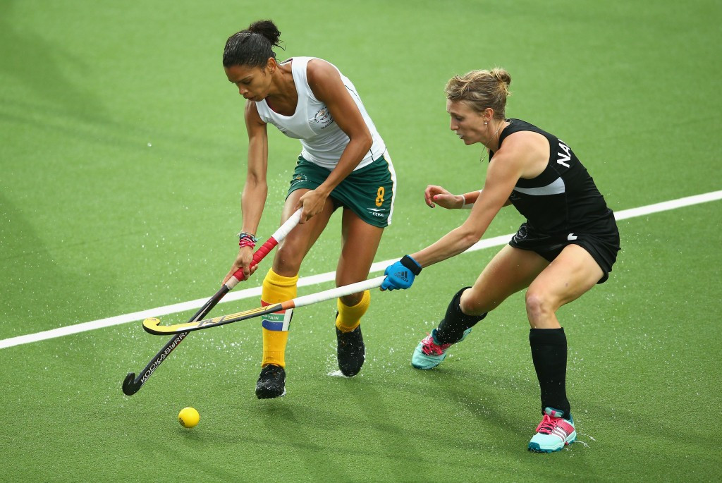 Marsha Cox (left) will remain an athletes’ representative for International Olympic Committee and international relations activity on behalf of FIH