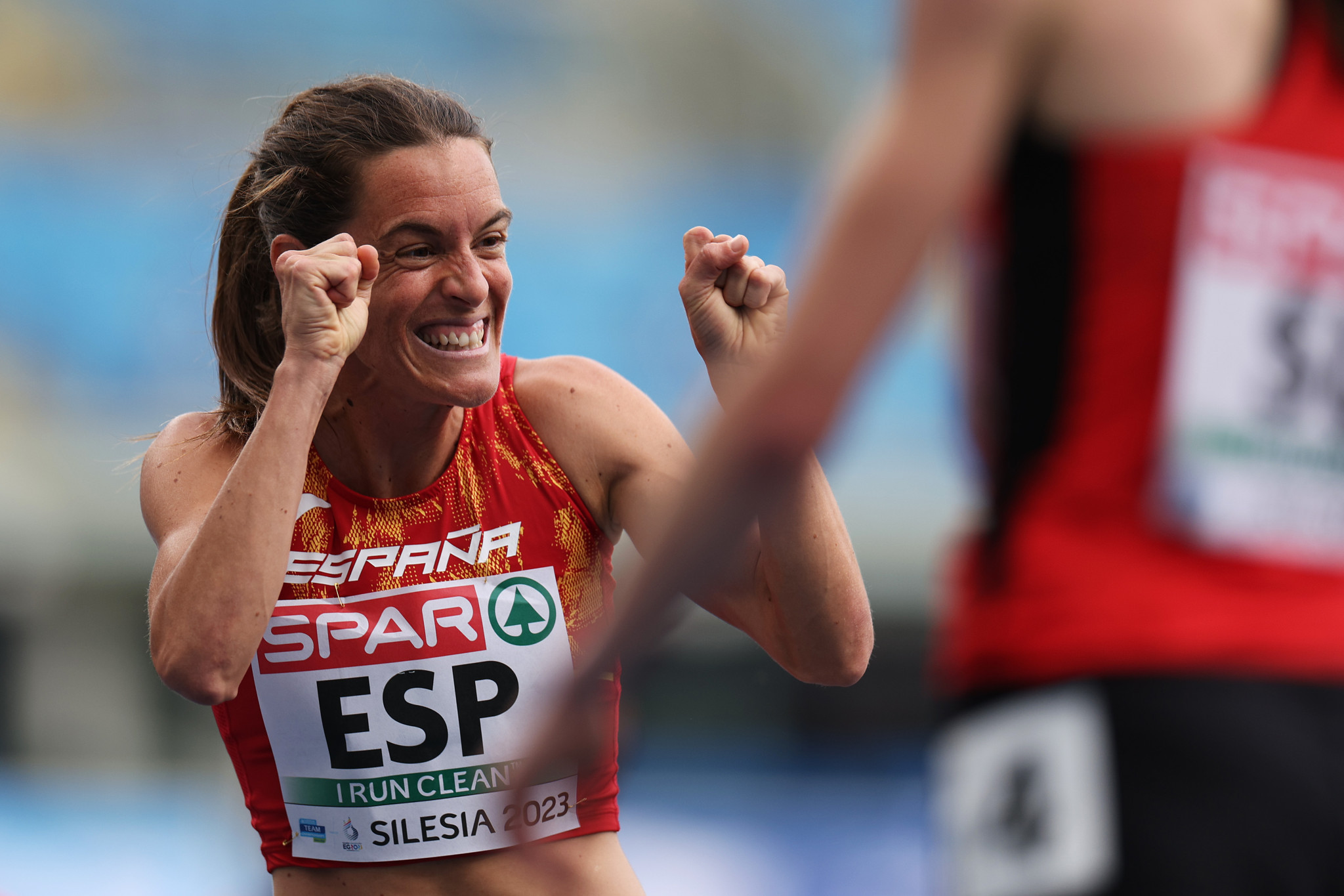 Esther Guerrero of Spain dramatically won the women's 1500m final on the last day of athletics ©Getty Images