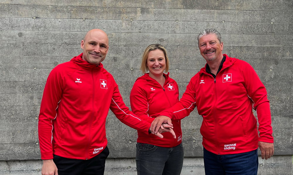 Wolfgang Adler, right, has been appointed as an athletics coach for Swiss Sliding ©Swiss Sliding