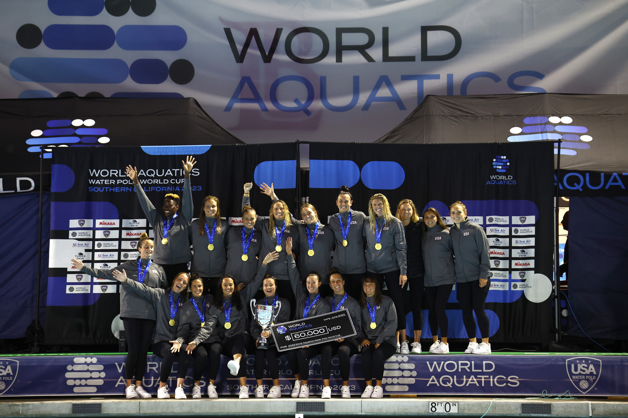 United States edged past the Netherlands to win a fourth straight Women's Water Polo World Cup crown ©Getty Images