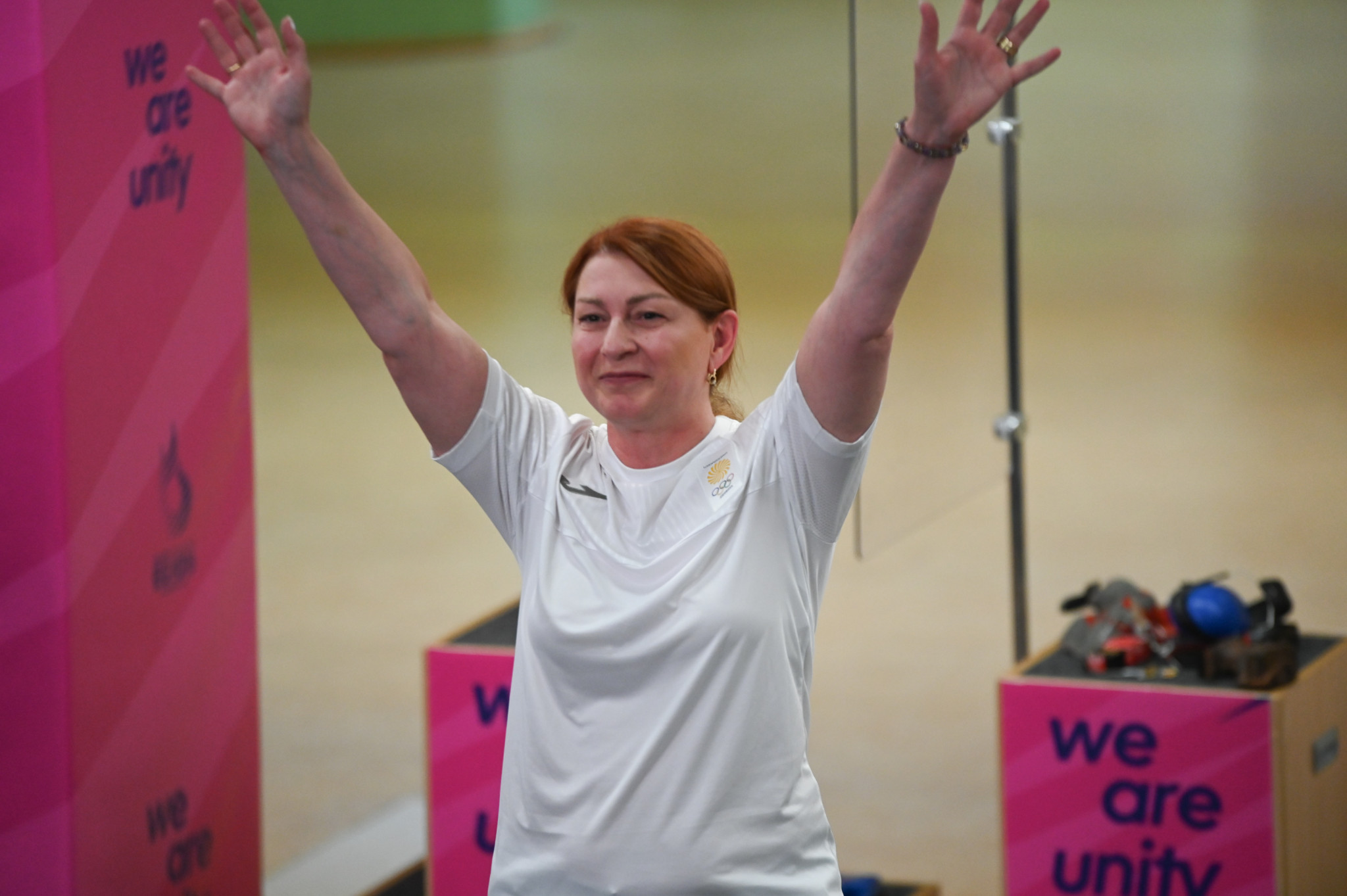 Nino Salukvadze of Georgia finished fourth in the women's 25m pistol final to earn a Paris 2024 quota place which could make her the first woman to appear at 10 Olympic Games ©Kraków-Małopolska 2023