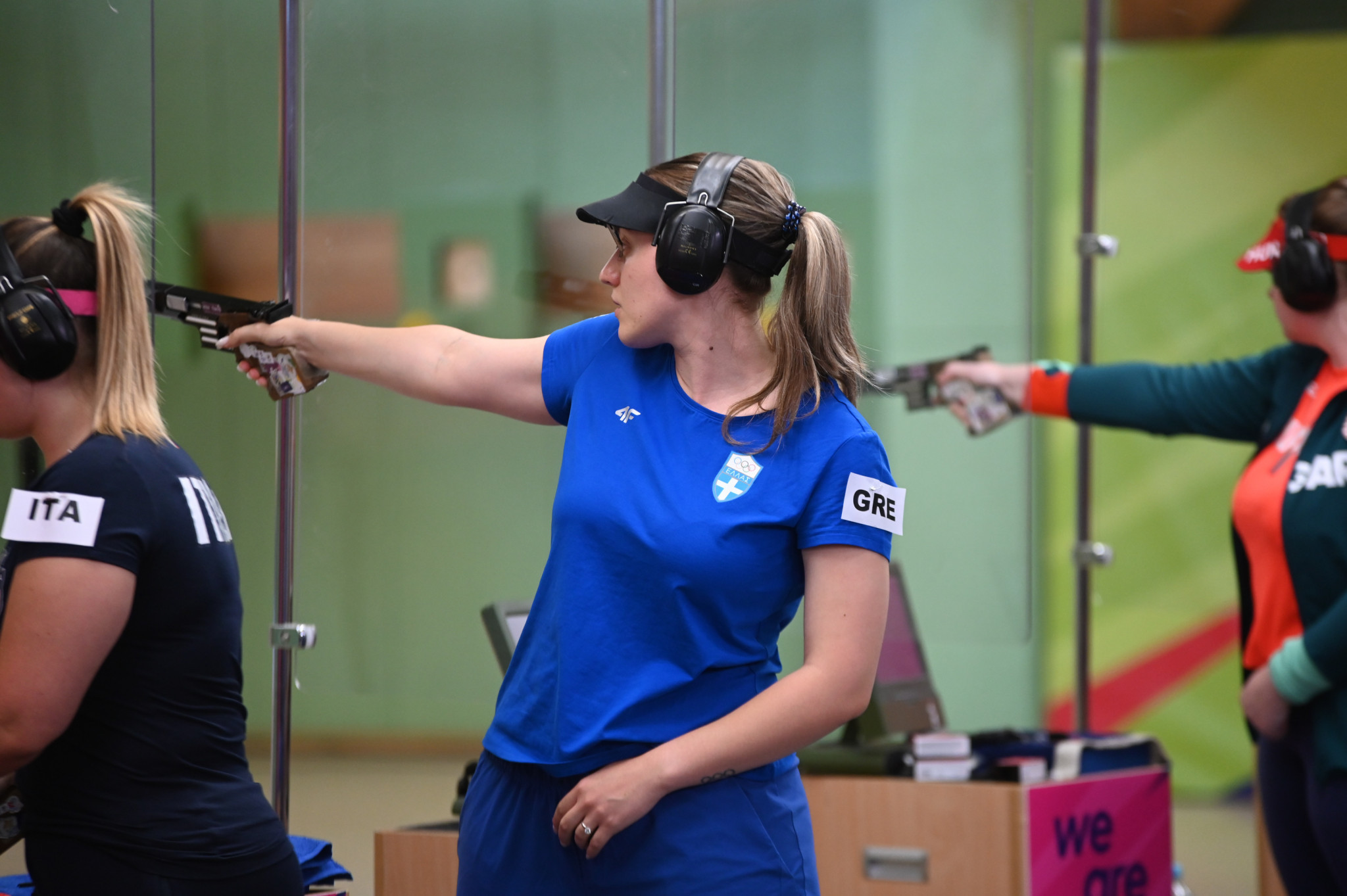 Anna Korakaki won the first gold medal of the day at the European Games for Greece in the women's 25m pistol ©Kraków-Małopolska 2023