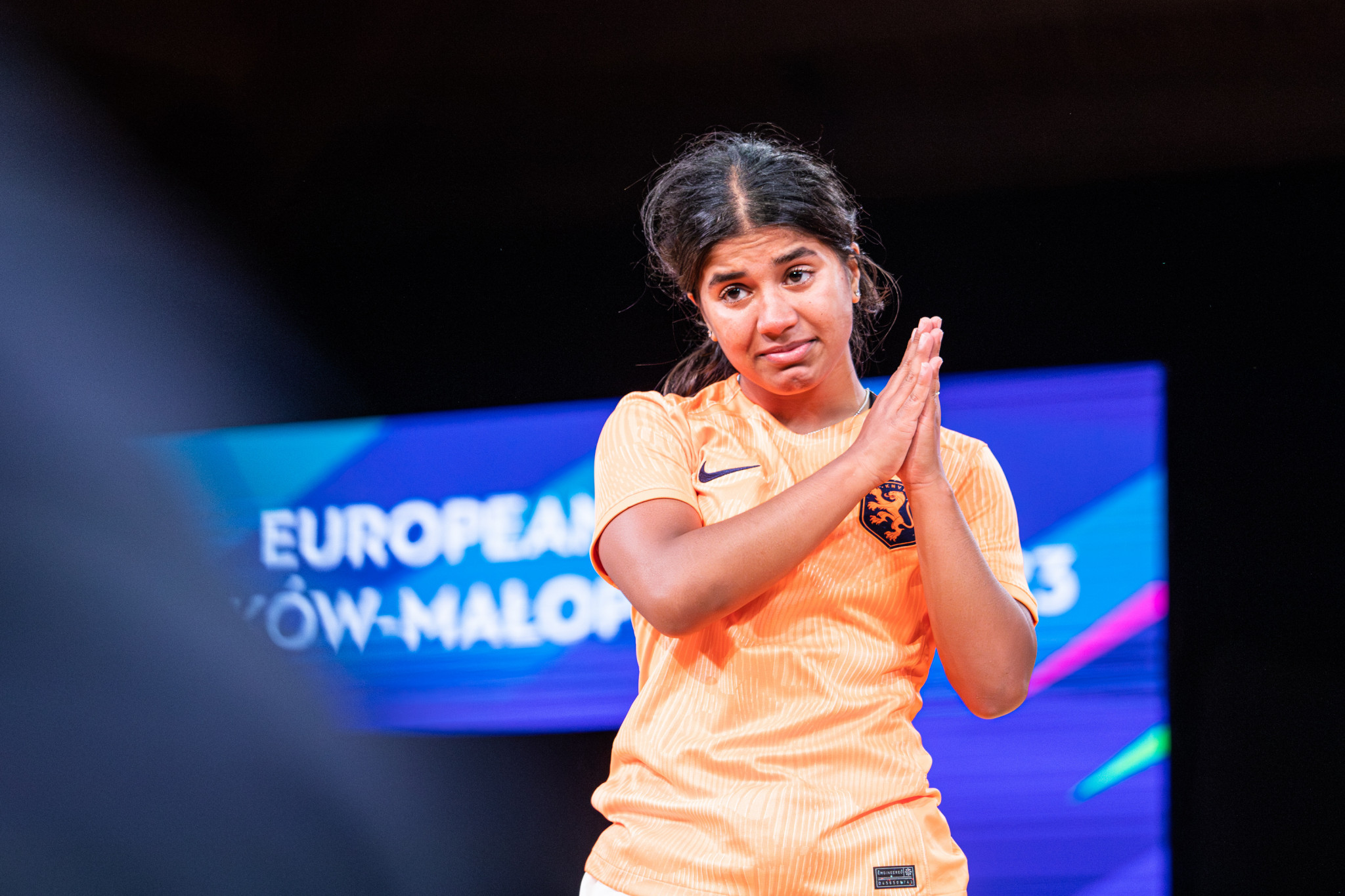 The Netherlands' India Sardjoe won women's breaking gold at the European Games ©Kraków-Małopolska 2023