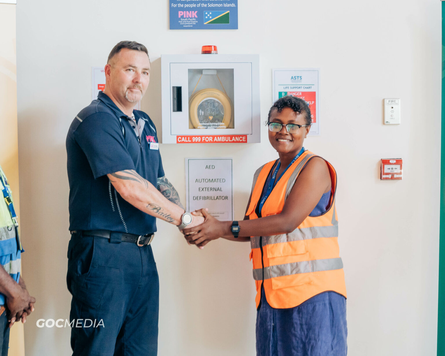 Defibrillator installed at Honiara Airport for 2023 Pacific Games