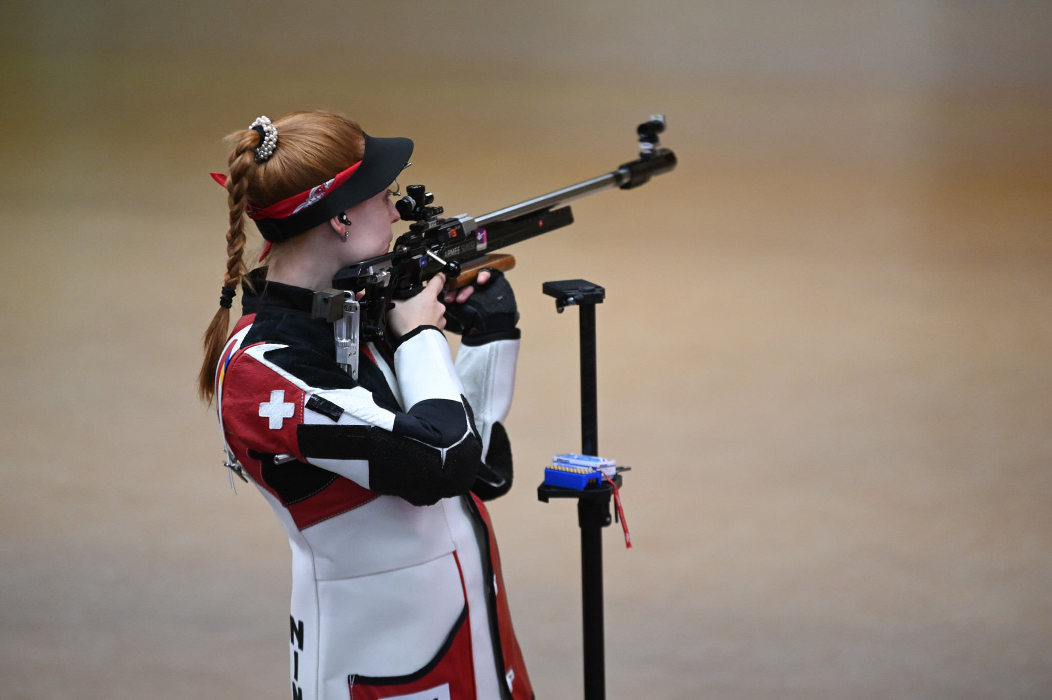 Nina Christen helped Switzerland to win the mixed team 50m rifle three positions final against Austria ©Kraków-Małopolska 2023