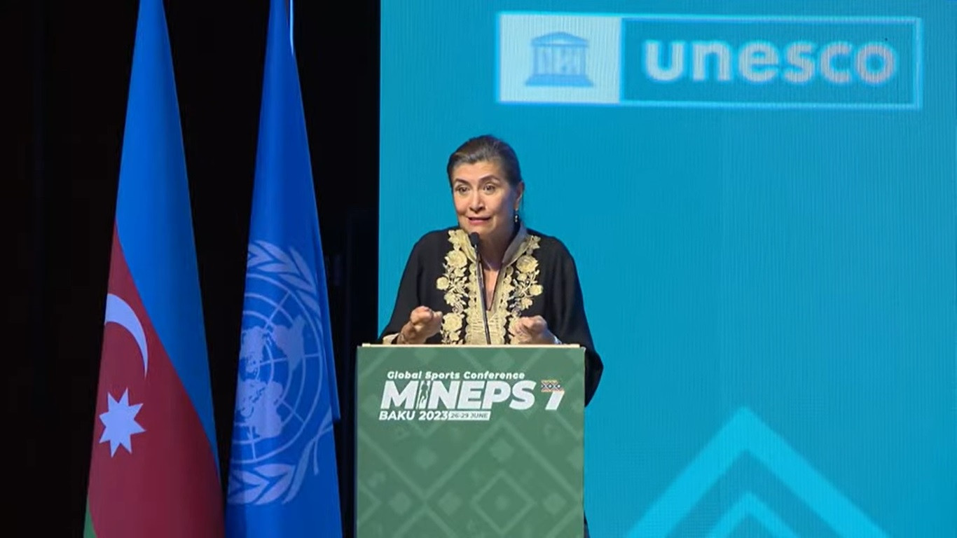 Gabriela Ramos, assistant director general for social and human science of UNESCO, insisted her organisation was an "inclusive institution" ©YouTube