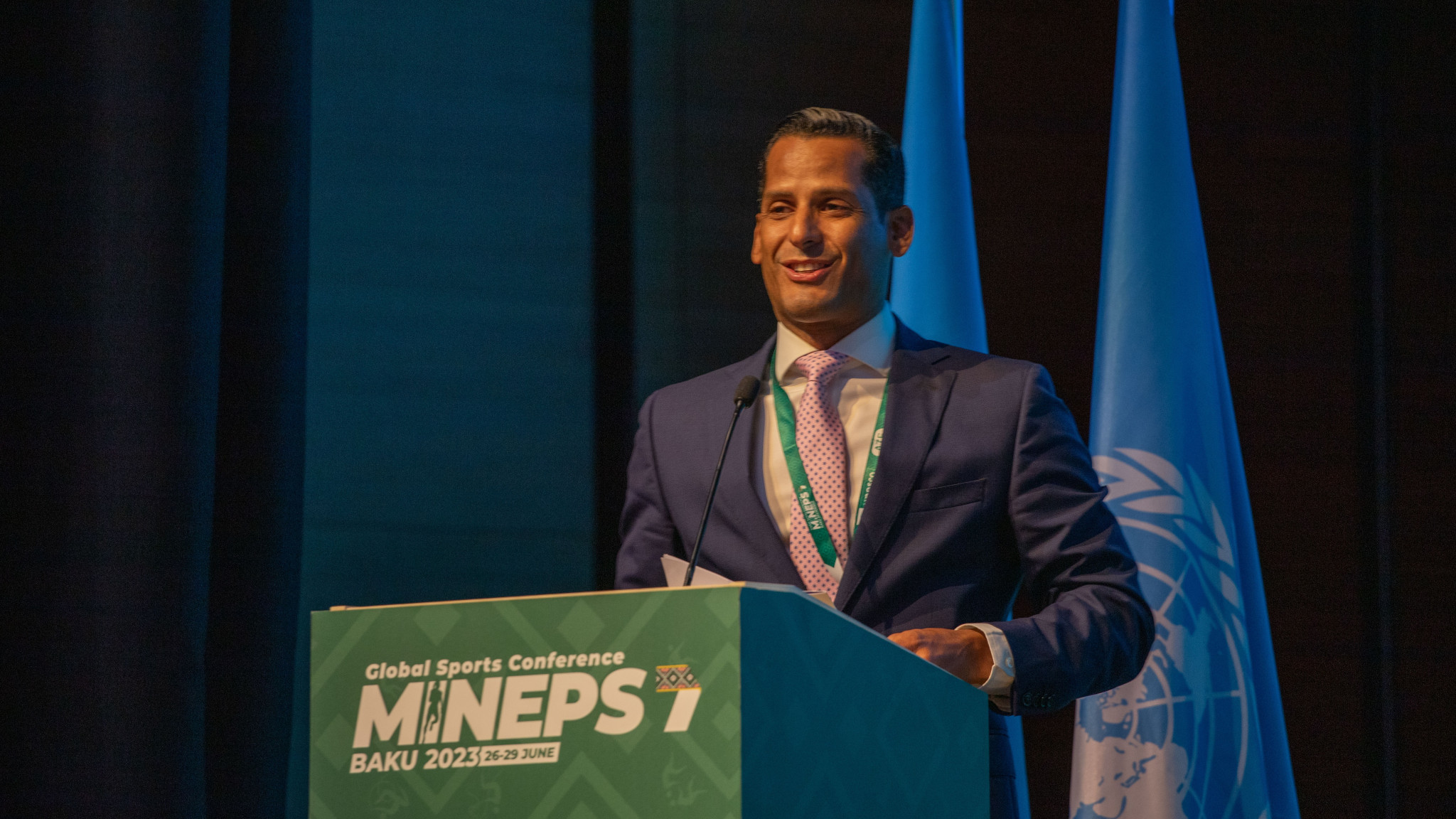 Marcos Diaz, the chair of the eighth session of the Conference of Parties, hailed the Fit for Life Alliance's measures to tackle doping in sport ©MINEPS VII