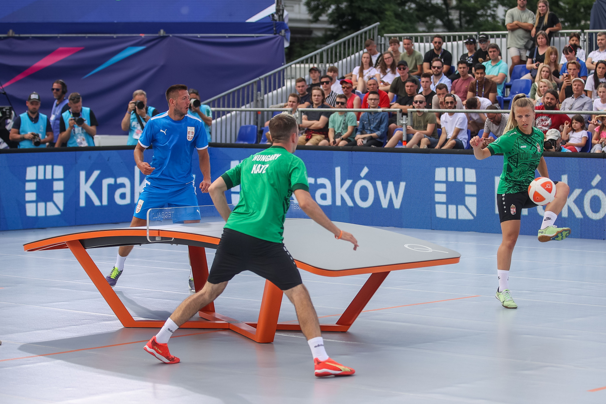 Vasas and Katz clinch mixed doubles teqball title on day nine at Kraków-Małopolska 2023