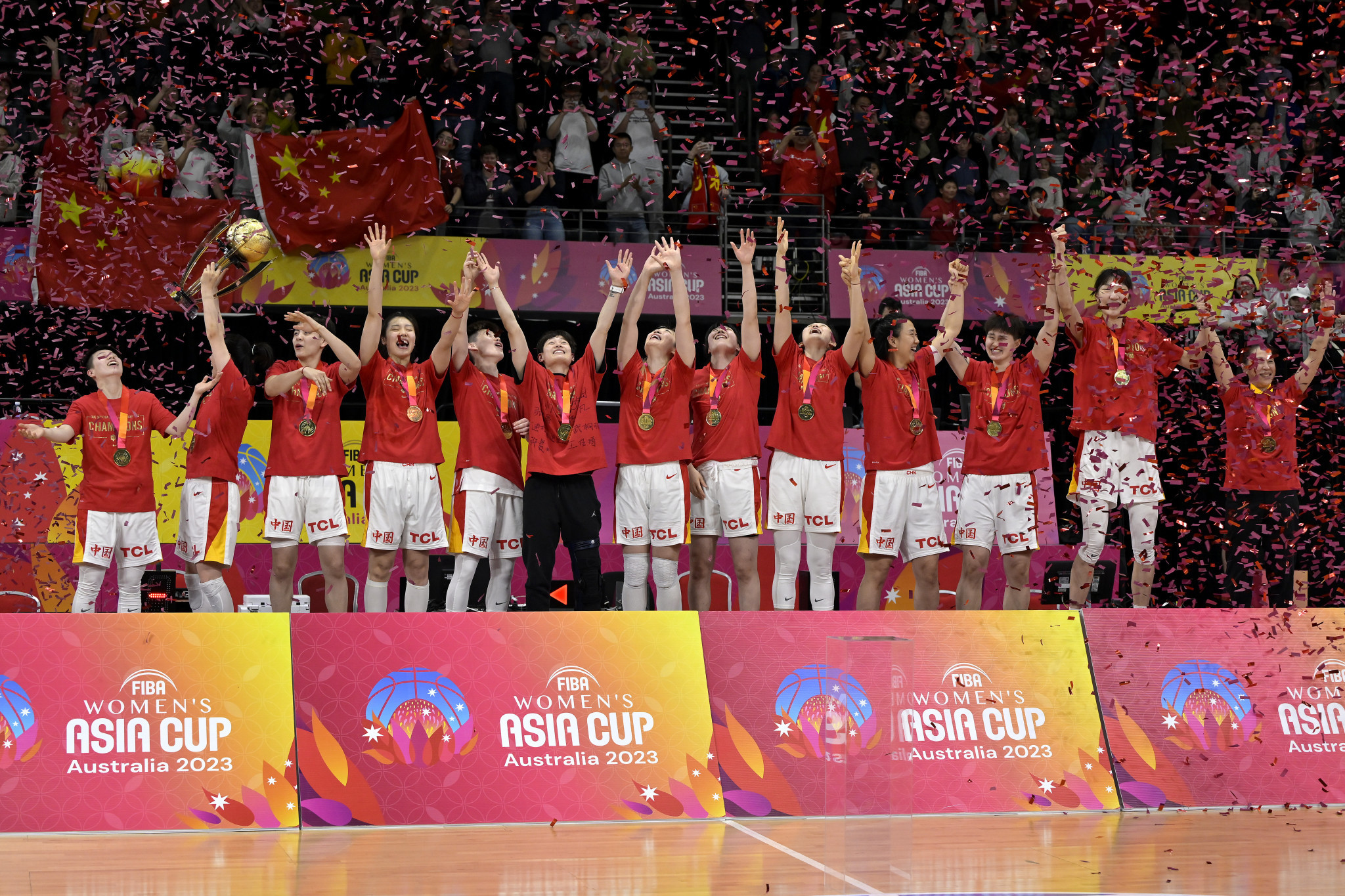 China defeated Japan 73-71 in Sydney to claim their first FIBA Women's Asia Cup title since 2011©Getty Images