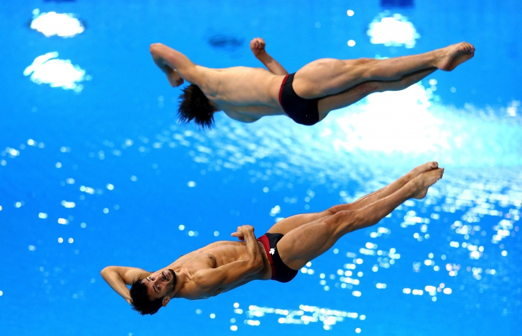 François Imbeau-Dulac and Philippe Gagné triumphed in the men’s three metre synchronised springboard event