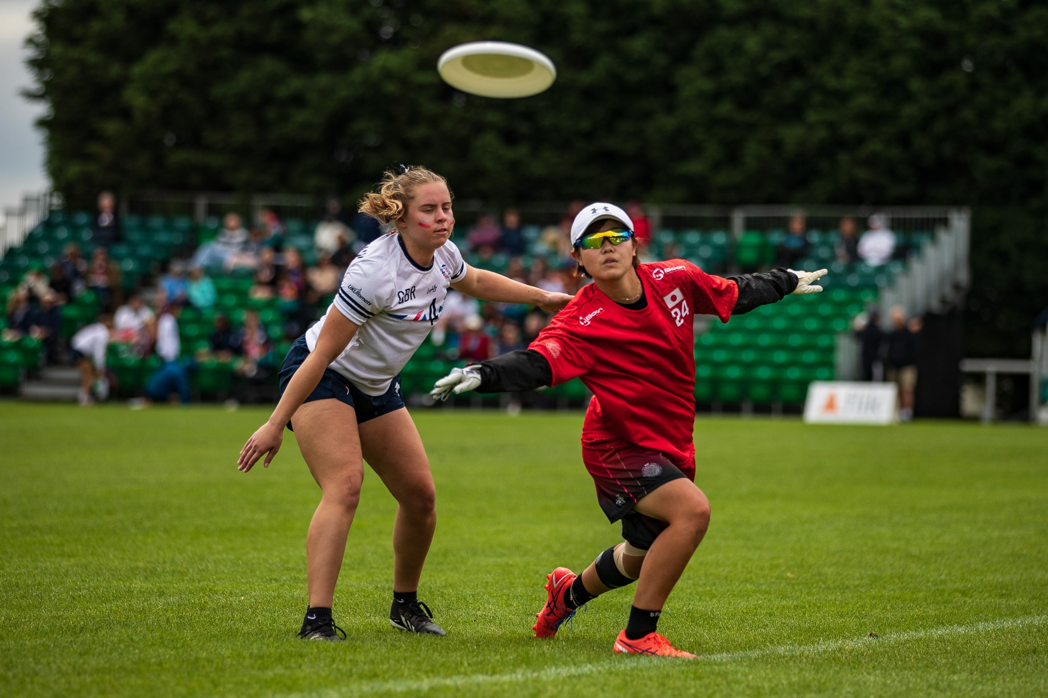 Japan and Britain went head-to-head in the opening match in Nottingham ©WFDF