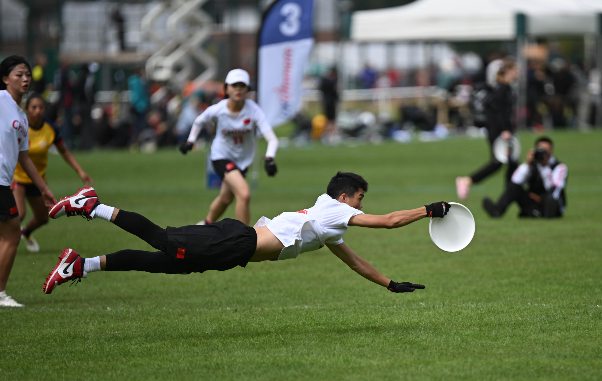 China, which has seen huge growth in flying disc, has sent 56 players to Nottingham to compete across the open, women's and mixed team categories ©WFDF