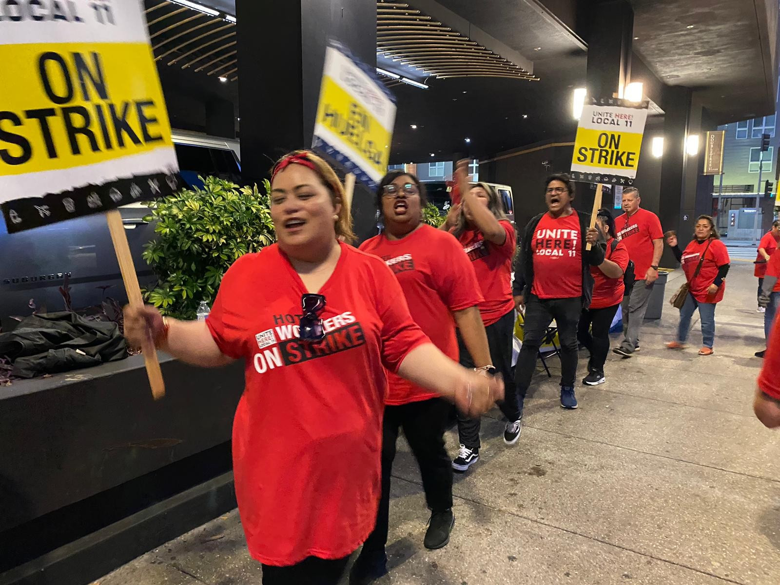 Thousands of hotel workers go on strike seeking better conditions before LA 2028