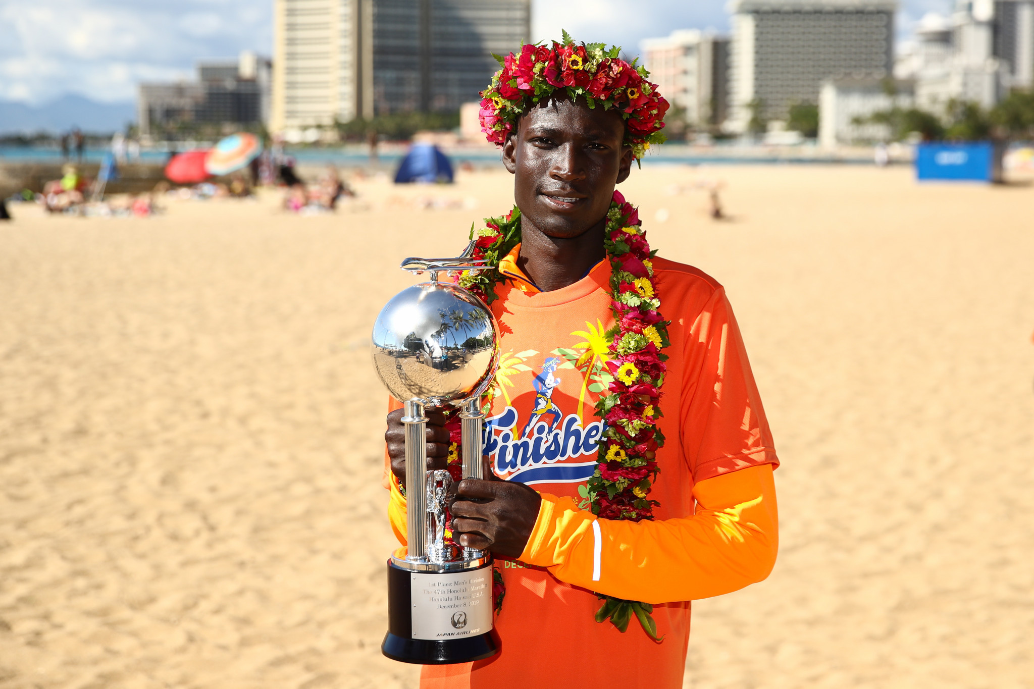 Titus Ekiru won half marathon gold at the 2019 African Games ©Getty Images
