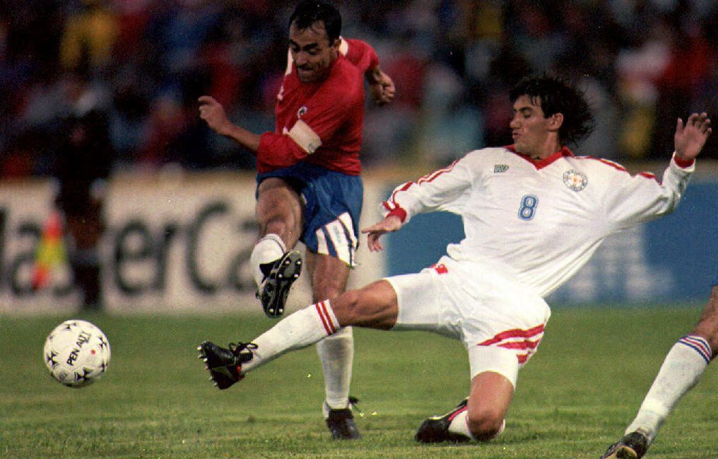 Jaime Pizarro, left, made more than 50 appearances for Chile's men's national football team ©Getty Images