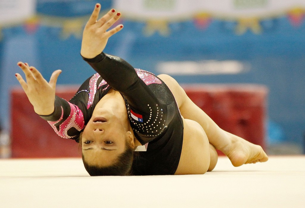 Puerto Rican Paula Mejías clinched gold in the women's vault competition