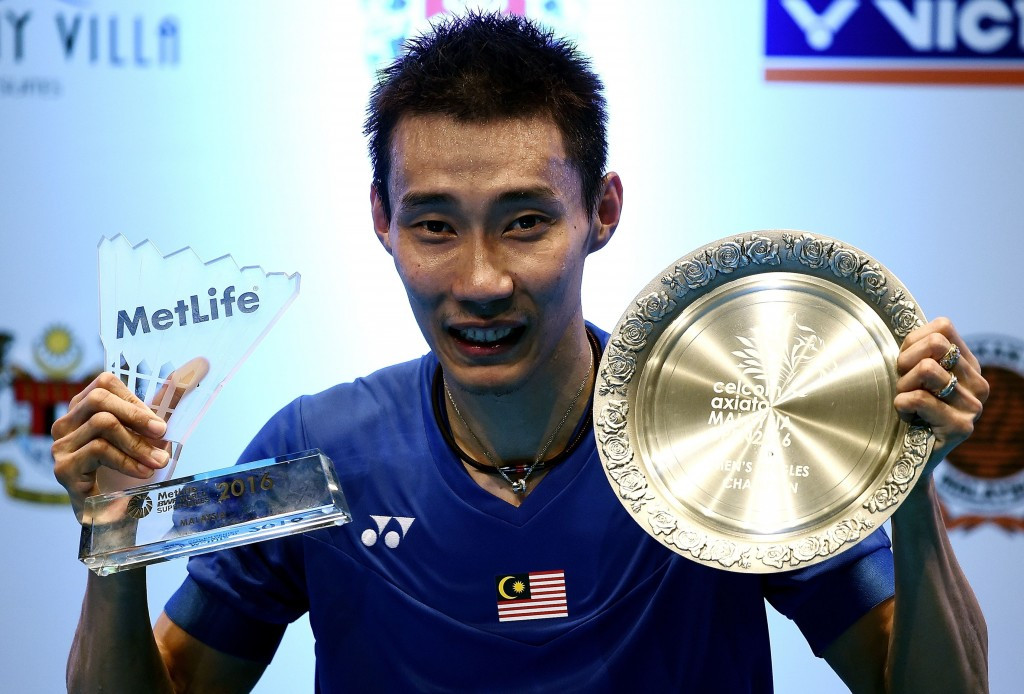Second seed Lee Chong Wei of Malaysia got the better of Chinese world number one Chen Long to win the Malaysia Open title ©Getty Images